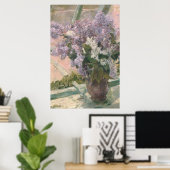 Poster Lilacs in Window by Mary Cassatt American Painter (Bureau à domicile)