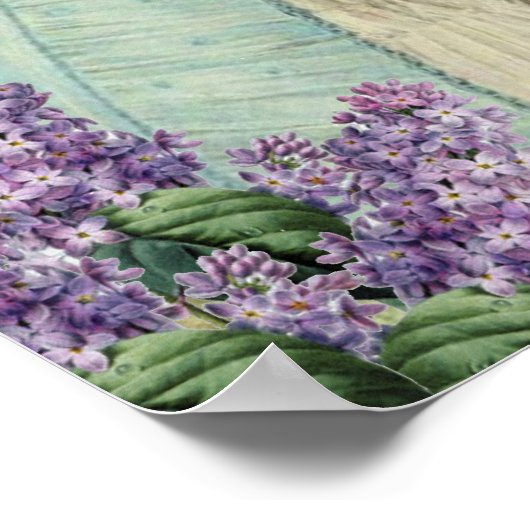Poster Lilas au printemps (Coin)