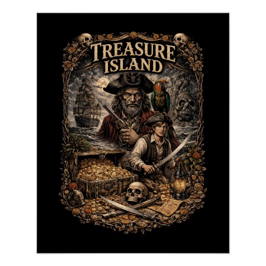 Poster L'île au trésor (Devant)