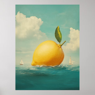 Poster L'île aux citrons dans les eaux de rêve