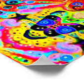 Poster L'île aux étoiles orange (Coin)