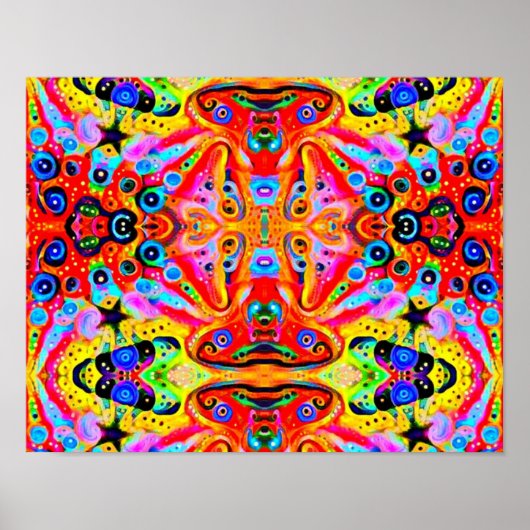 Poster L'île aux étoiles orange (Devant)