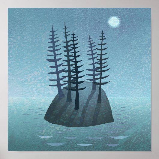 Poster L'île dans l'art océanique (Devant)