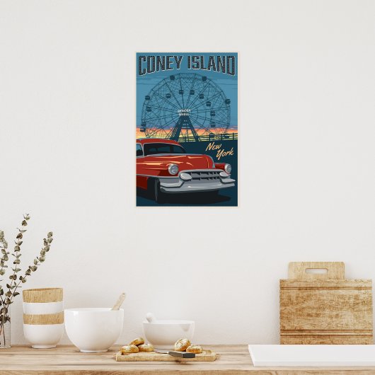 Poster L'île de Coney (Cuisine)