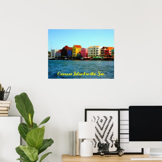 Poster L'île de Curacao dans l'affiche du soleil (Bureau à domicile)