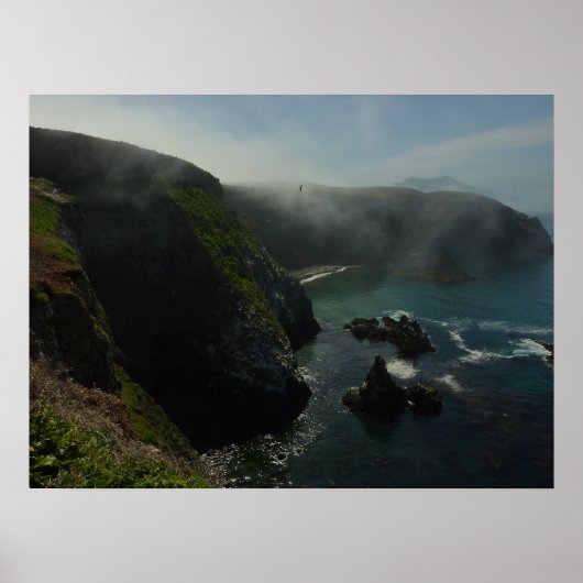 Poster L'île de Foggy Anacapa aux îles Channel (Devant)