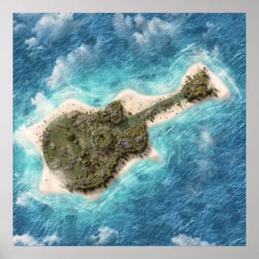 Poster L'île de Guitare (Devant)