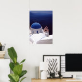 Poster L'île de Santorin (Bureau à domicile)