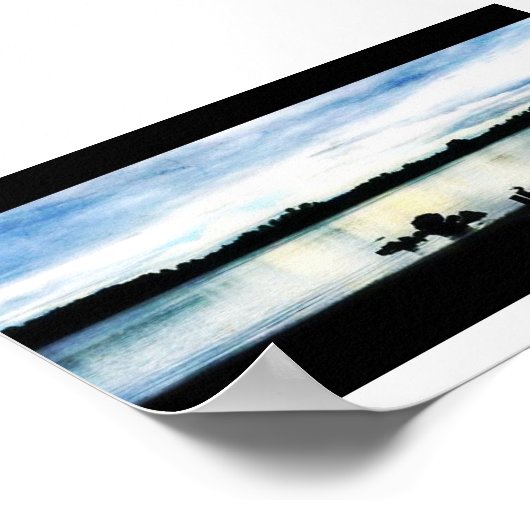 Poster L'île de Sauvie à Twilight (Coin)