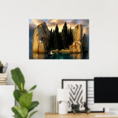Poster L'Île des morts d'Arnold Böcklin (Bureau à domicile)