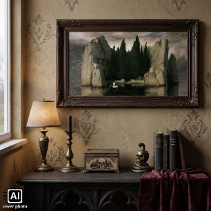 Poster L'Île des morts d'Arnold Böcklin, Art symboliste