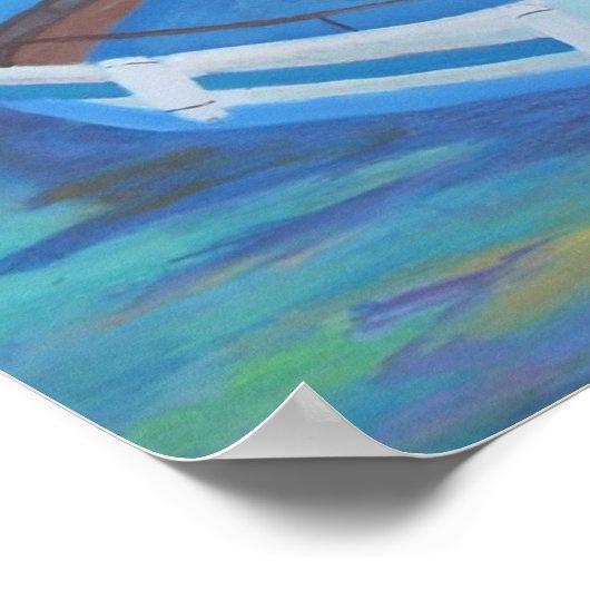 Poster L'île d'Hydra, Grèce (Coin)