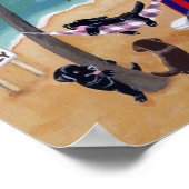 Poster L'île Été Vacances Labradors Artwork (Coin)