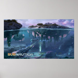 Poster L'île flottante Subnautica