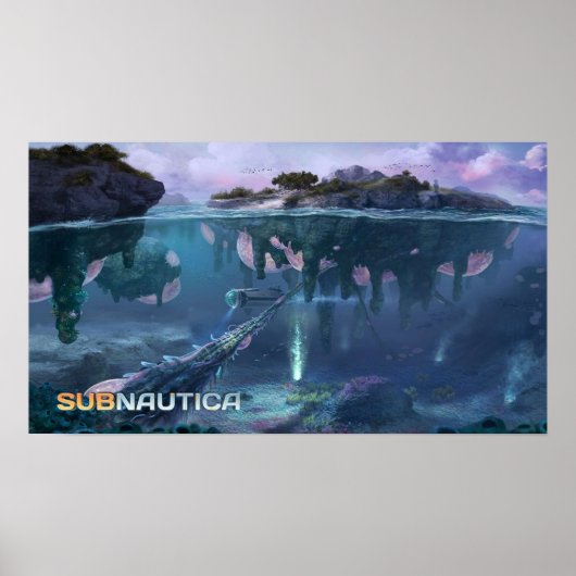 Poster L'île flottante Subnautica (Devant)