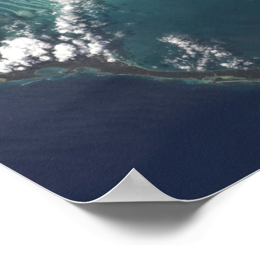 Poster L'île longue et étroite d'Eleuthra aux Bahamas (Coin)