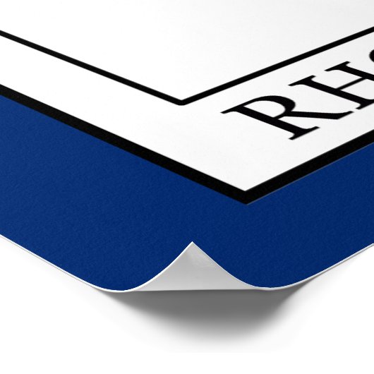 Poster L'île Rhode (Coin)