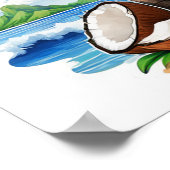 Poster L'île tropicale des Cocotiers (Coin)
