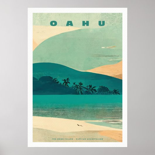 Poster L'île tropicale Oahu (Devant)