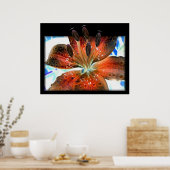 Poster Lilie Abstraite 3D (Cuisine)