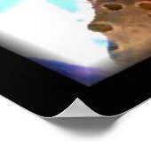 Poster Lilie Abstraite 3D (Coin)