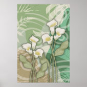 Poster Lilies blanches 24"x36" (Devant)