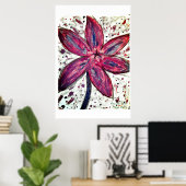 Poster Lillium Orientale (Bureau à domicile)