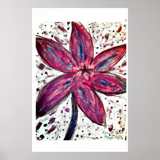 Poster Lillium Orientale (Devant)