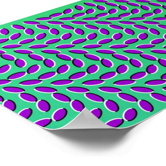 Poster L'ILLUSION OPTIQUE ÉTRANGE ressemble à un mouvemen (Coin)