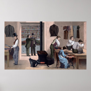 Poster L'illustration de cru de tailleurs