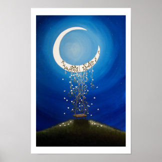 Poster L'illustration de la balançoire de souhaits