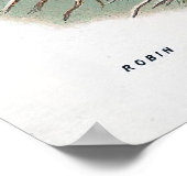 Poster L'illustration de Robin Vintage Bird (Coin)