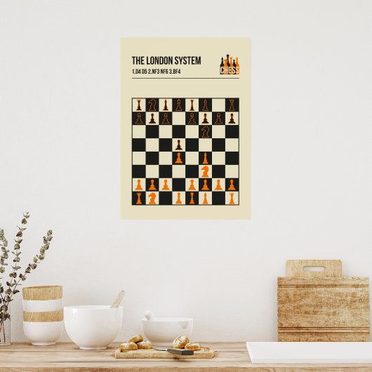 Poster L'Illustration du système de Londres (Cuisine)