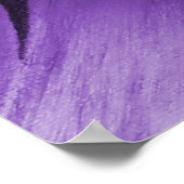 Poster Lily Abstraite violette par Mark Moore (Coin)