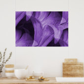 Poster Lily Abstraite violette par Mark Moore (Cuisine)