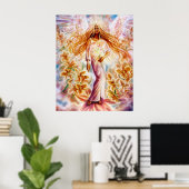 Poster Lily Angel par Lisa Iris (Bureau à domicile)