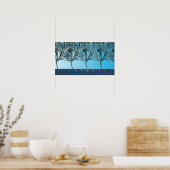 POSTER LILY, ART NOUVEAU FLORAL : MER GRECIENNE (Cuisine)