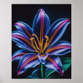 Poster Lily bleue III (Devant)