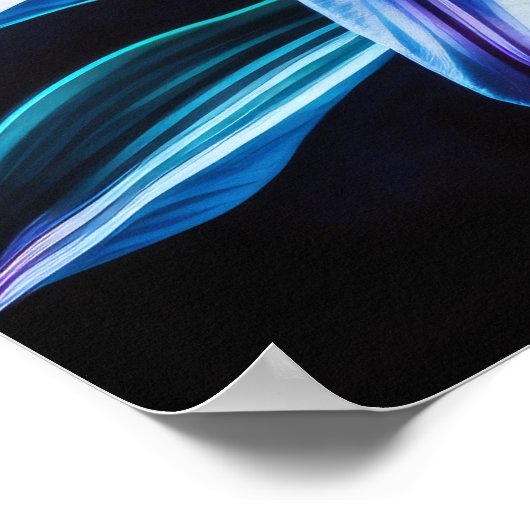 Poster Lily bleue IV (Coin)