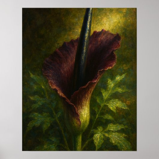 Poster Lily de Voodoo : Art Impressionniste 'Élégance Tox (Devant)