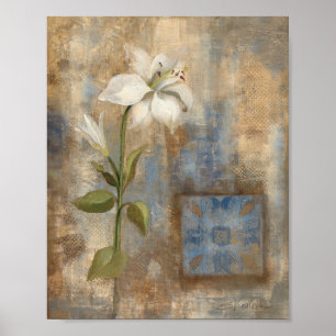 Poster Lily et carreaux