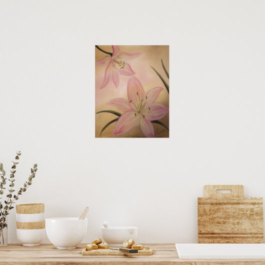 Poster Lily Flowers (Cuisine)