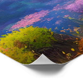 Poster Lily Lake, le paradis de la beauté rose (Coin)