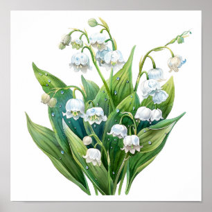 Poster Lily of the Valley Art Imprimer