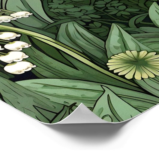 Poster Lily of the Valley Art Imprimer (Coin)