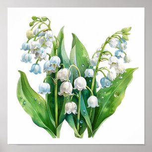 Poster Lily of the Valley Art Imprimer