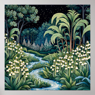 Poster Lily of the Valley Art Imprimer