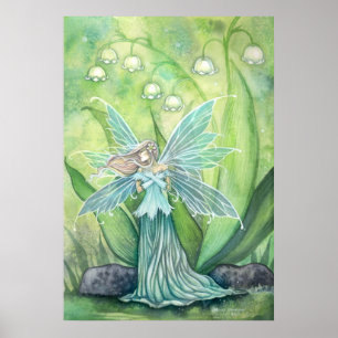 Poster Lily of the Valley Fairy Imaginaire Art