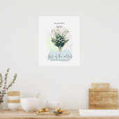 Poster Lily of the Valley Fleur de naissance de mai (Cuisine)