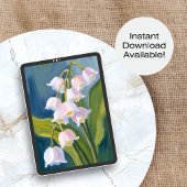 Poster Lily of the Valley | Flower Watercolor Painted